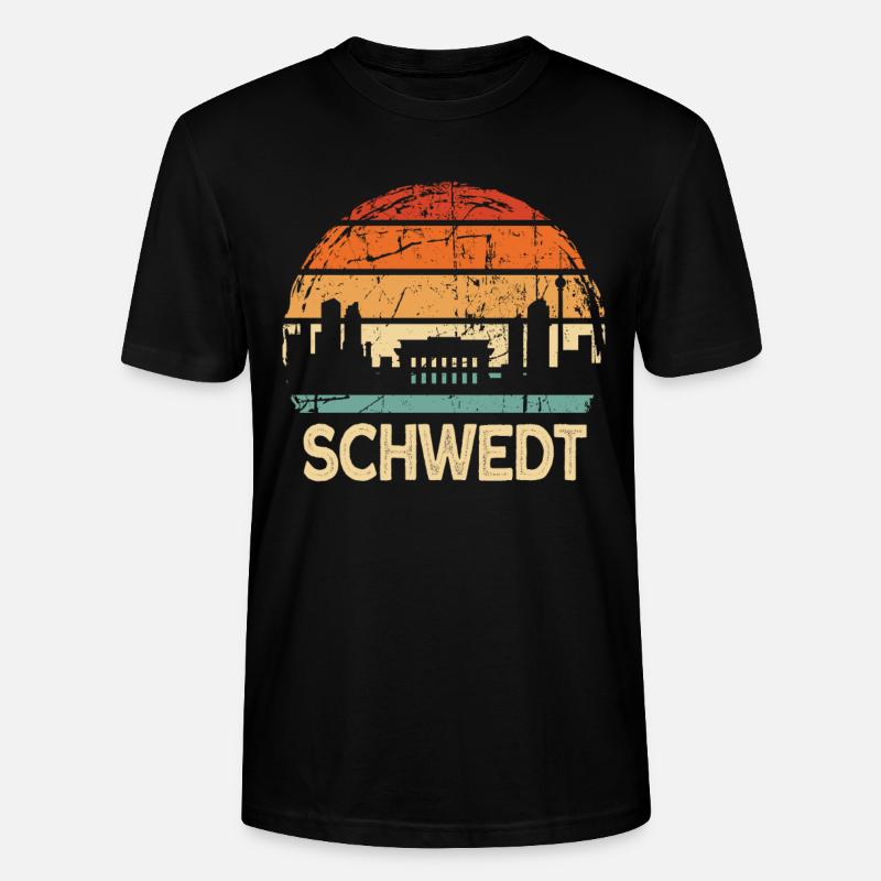 Schwedt - Stanley/Stella Unisex Bio-T-Shirt CRAFTER - Schwarz