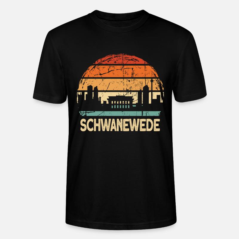 Schwanewede - T-shirt bio CRAFTER Stanley Stella Unisexe - noir