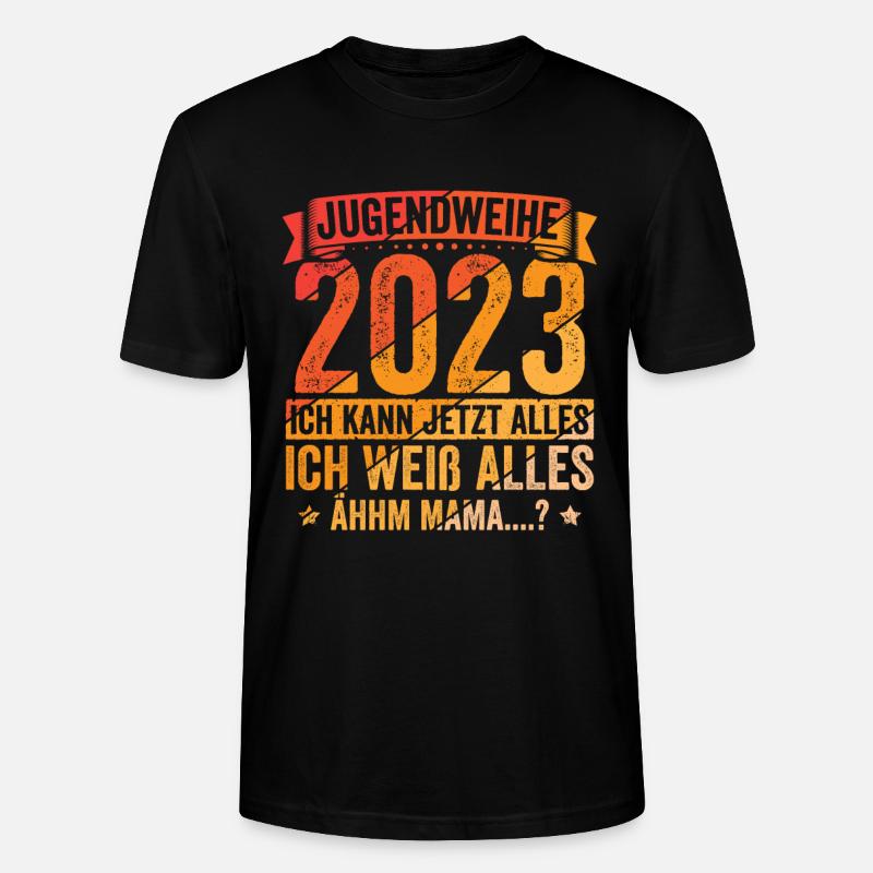 Jugendweihe 2023 - Stanley/Stella Unisex Bio-T-Shirt CRAFTER - Schwarz