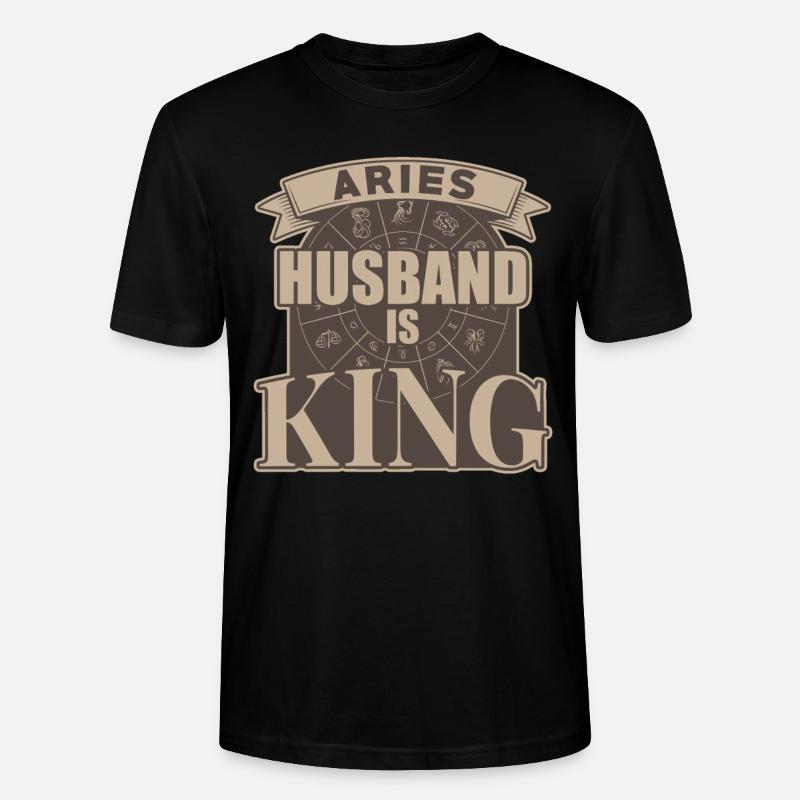 Widder Ehemann Ist König - Stanley/Stella Unisex Bio-T-Shirt CRAFTER - Schwarz