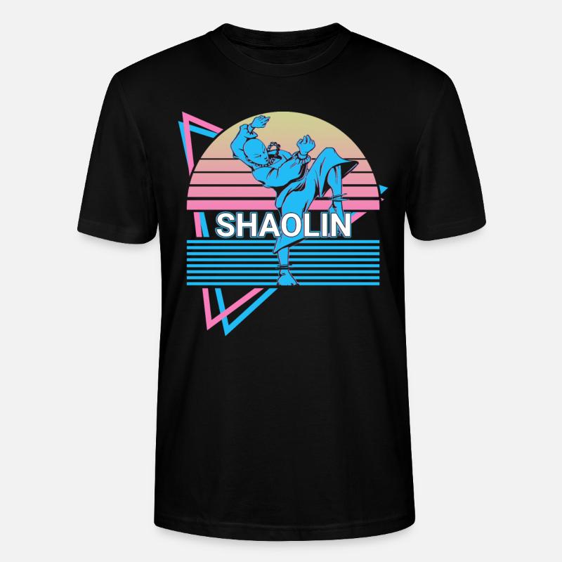 Kung Fu Retro - Stanley/Stella Unisex Bio-T-Shirt CRAFTER - Schwarz
