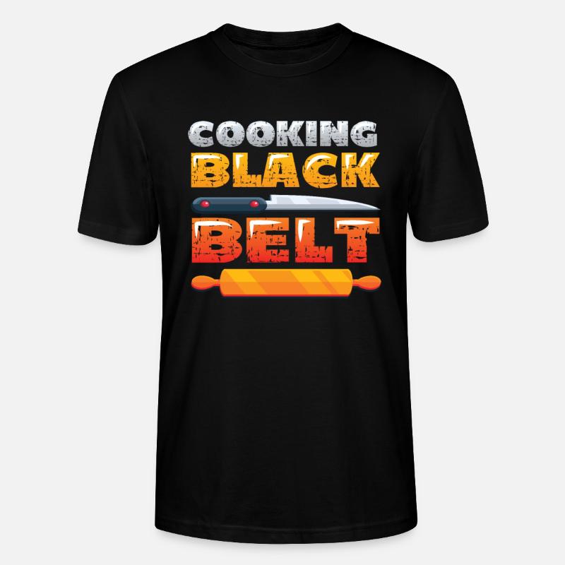 Kochen, Schwarzer Gürtel, Chefkoch - Stanley/Stella Unisex Bio-T-Shirt CRAFTER - Schwarz