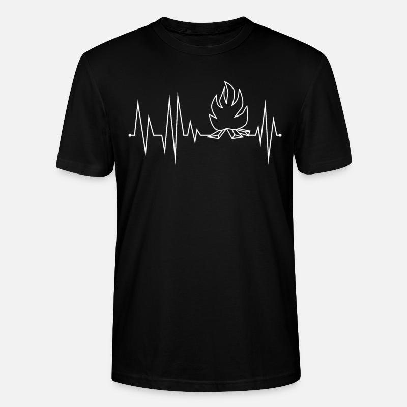 Campfire Fire pit Fire bowl - Stanley/Stella CRAFTER Unisex Organic T-Shirt - black