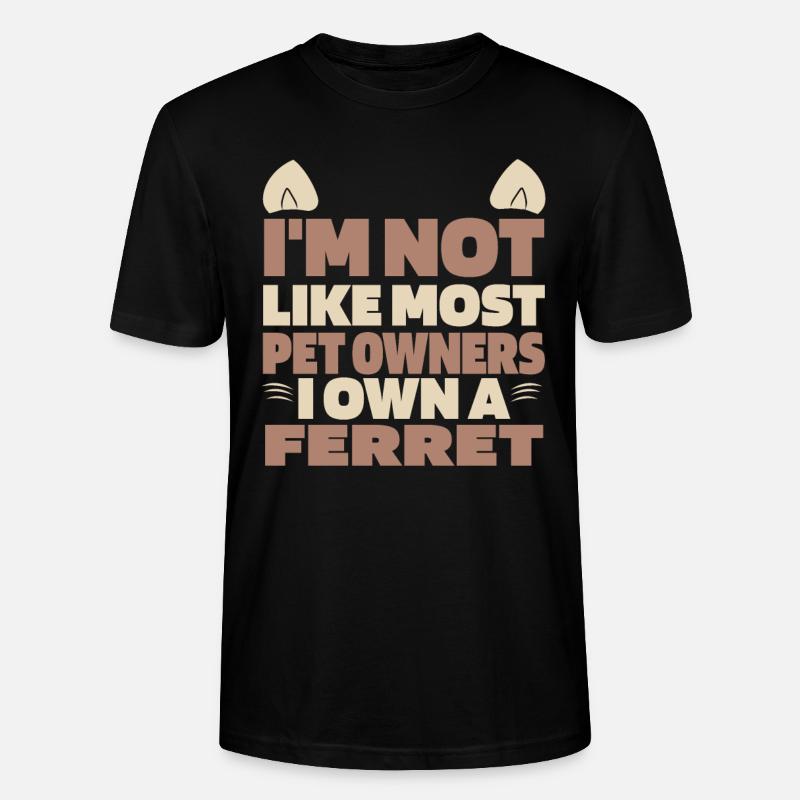 Frettchen Iltis - Stanley/Stella Unisex Bio-T-Shirt CRAFTER - Schwarz