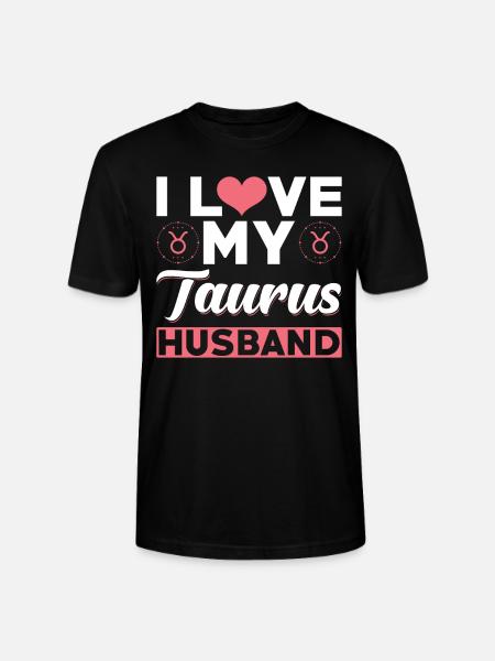 I love my bull husband - Stanley/Stella CRAFTER Unisex Organic T-Shirt - black
