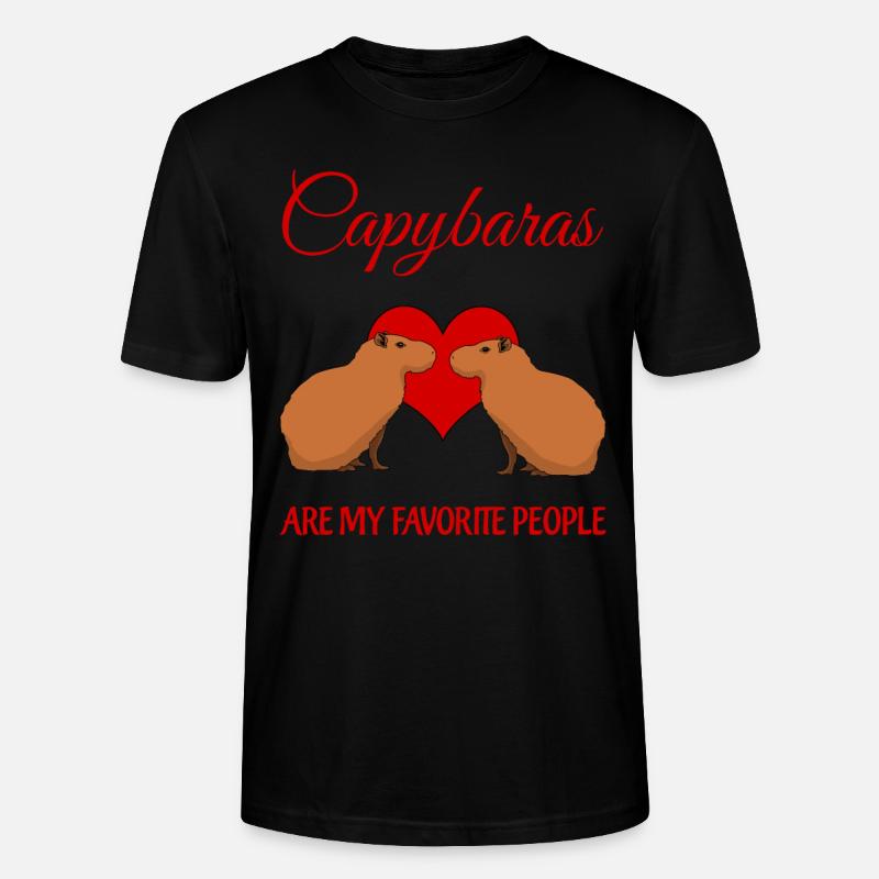 Capybaras Capybara - T-shirt bio CRAFTER Stanley Stella Unisexe - noir