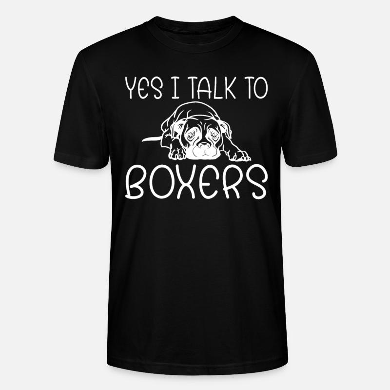 Boxer Hund Geschenke - Stanley/Stella Unisex Bio-T-Shirt CRAFTER - Schwarz