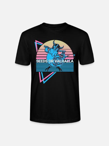 Budgie Parakeet Retro - Stanley/Stella CRAFTER Unisex Organic T-Shirt - black