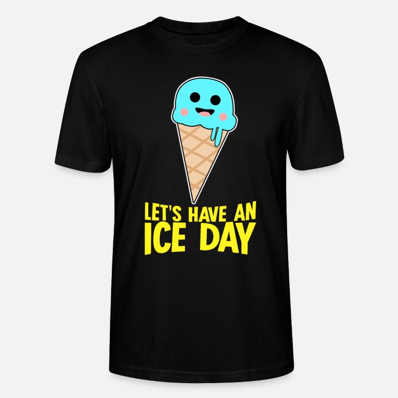 Ice Cream Nice Day - Stanley/Stella Unisex Bio-T-Shirt CRAFTER - Schwarz