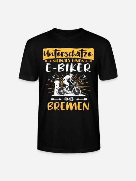 Bremen Ebike Bremer Ebiker - T-shirt bio CRAFTER Stanley Stella Unisexe - noir