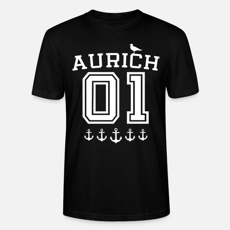 Aurich Auricher - Stanley/Stella Unisex Bio-T-Shirt CRAFTER - Schwarz