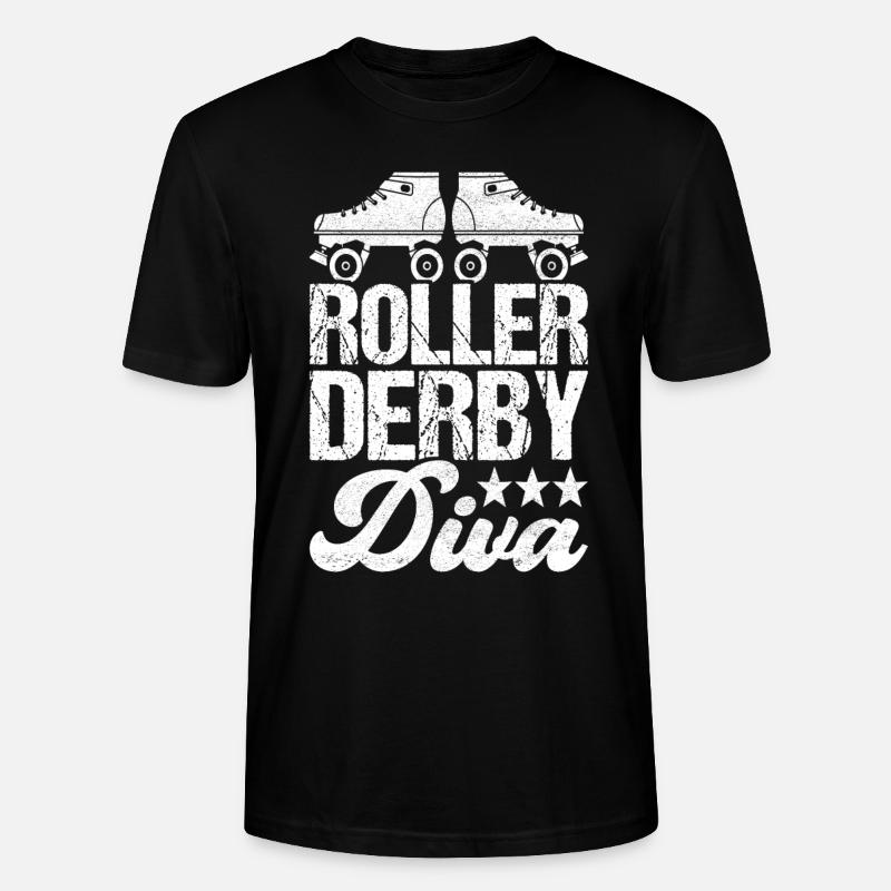 Roller Derby - Stanley/Stella Unisex Bio-T-Shirt CRAFTER - Schwarz