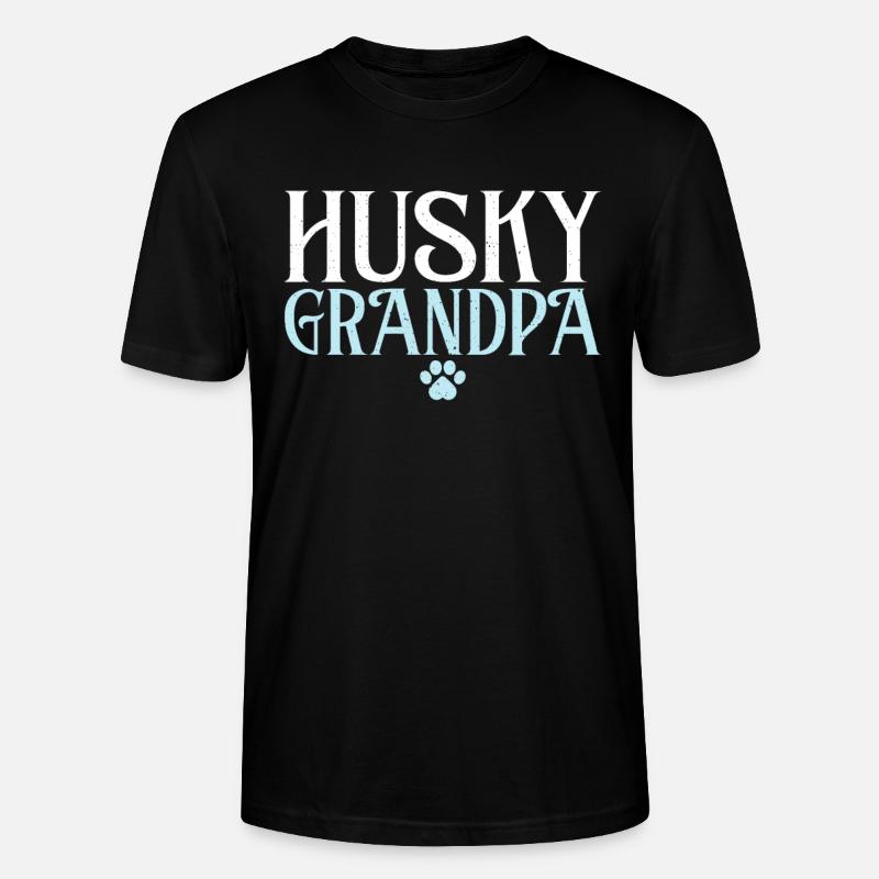 Husky-Hunde-Geschenke - Stanley/Stella Unisex Bio-T-Shirt CRAFTER - Schwarz