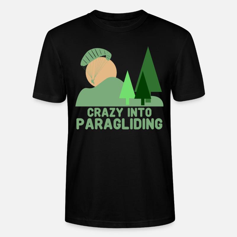 Paragliding Paraglider Gleitschirm - Stanley/Stella Unisex Bio-T-Shirt CRAFTER - Schwarz