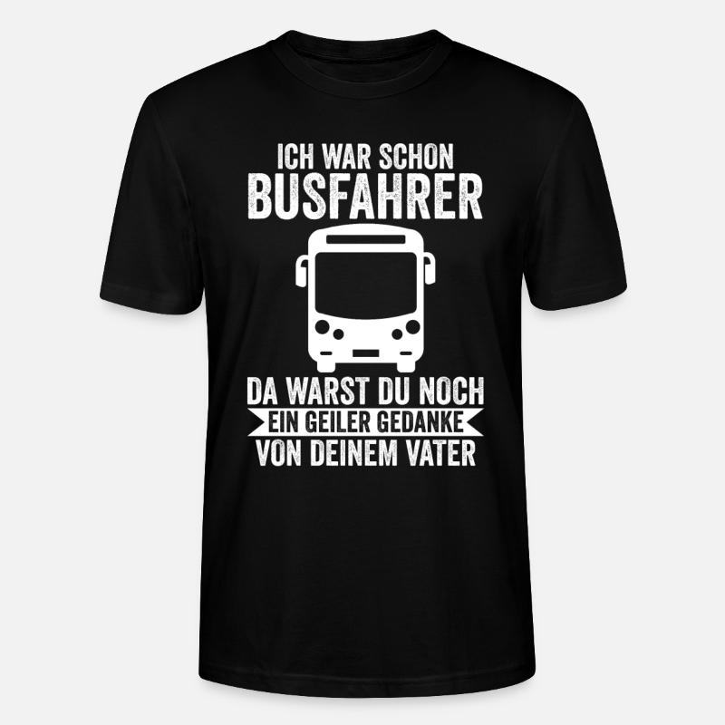 Bus Busfahrer - Stanley/Stella Unisex Bio-T-Shirt CRAFTER - Schwarz