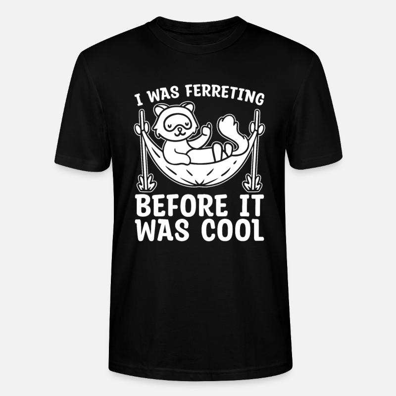 Frettchen Iltis - Stanley/Stella Unisex Bio-T-Shirt CRAFTER - Schwarz
