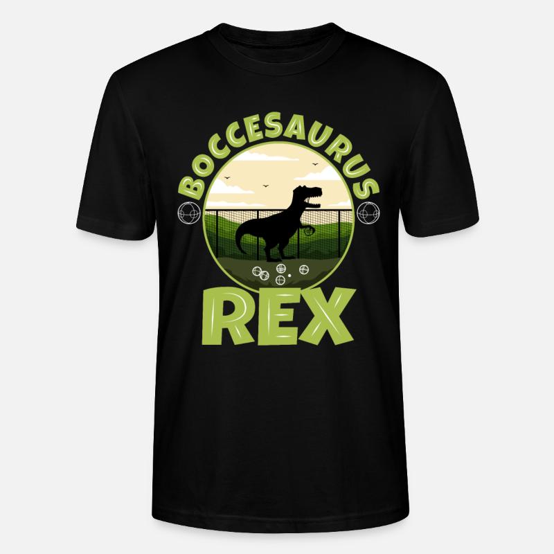 Boccesaurus Rex - Stanley/Stella Unisex Bio-T-Shirt CRAFTER - Schwarz