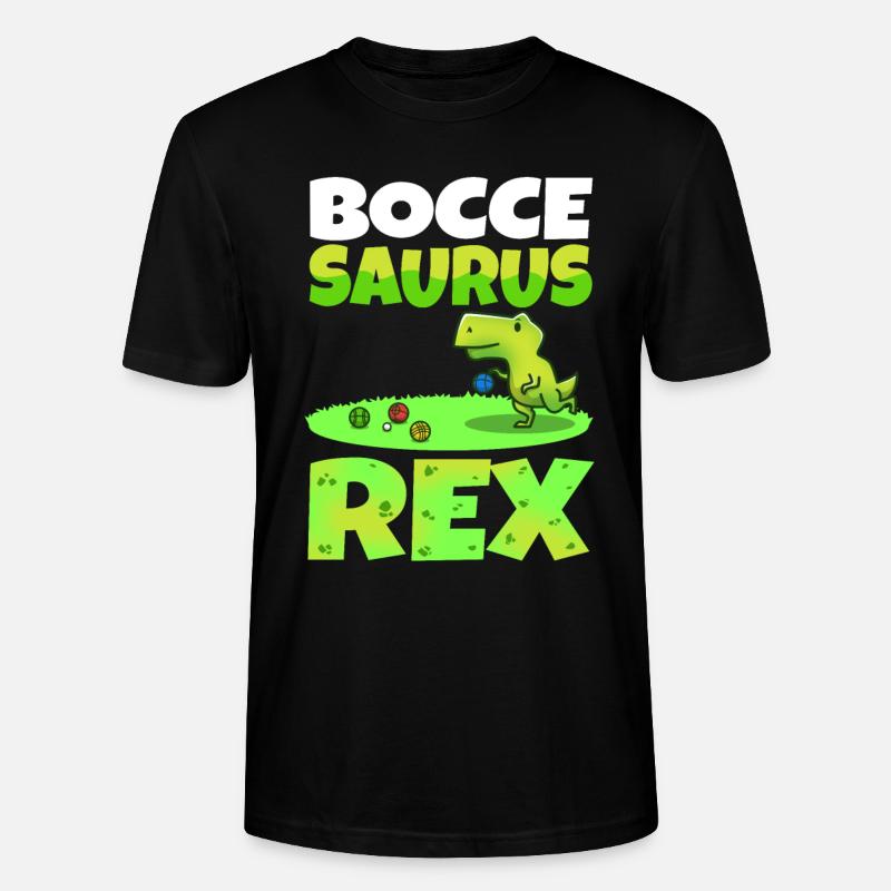 Boccesaurus Rex - T-shirt bio CRAFTER Stanley Stella Unisexe - noir