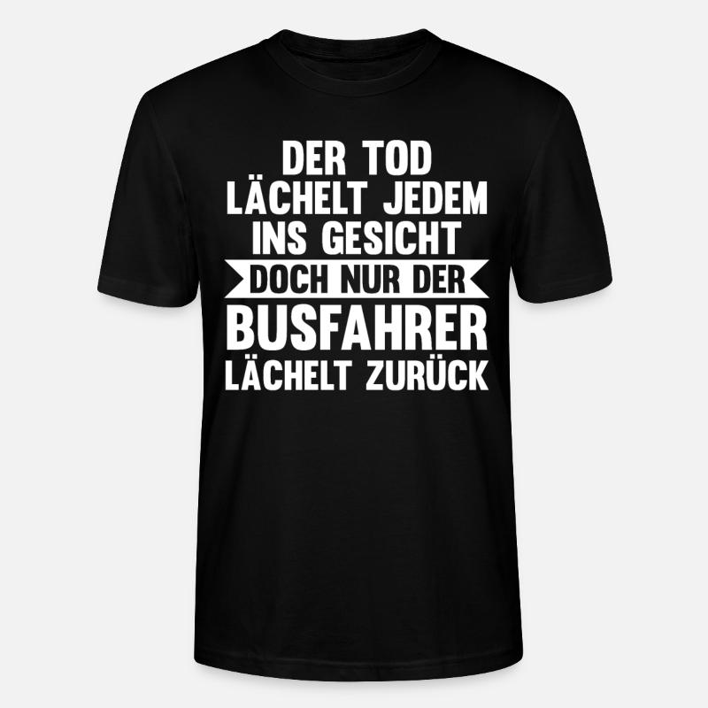 Bus Busfahrer - Stanley/Stella Unisex Bio-T-Shirt CRAFTER - Schwarz