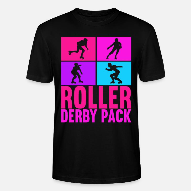 Roller Derby - Stanley/Stella Unisex Bio-T-Shirt CRAFTER - Schwarz