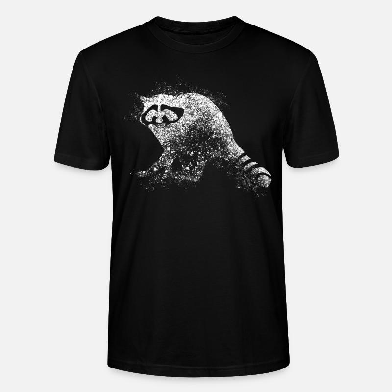 Waschbär - Stanley/Stella Unisex Bio-T-Shirt CRAFTER - Schwarz