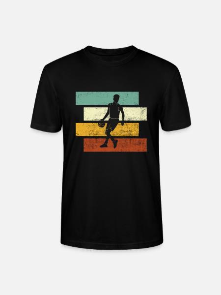 Basketball Retro - Stanley/Stella CRAFTER Unisex Organic T-Shirt - black
