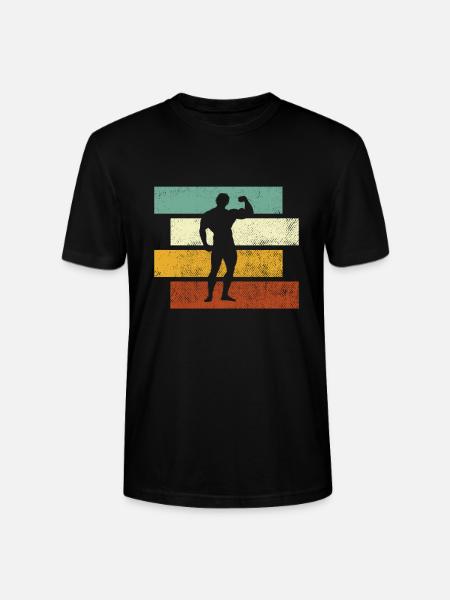 Body building Retro - Stanley/Stella CRAFTER Unisex Organic T-Shirt - black