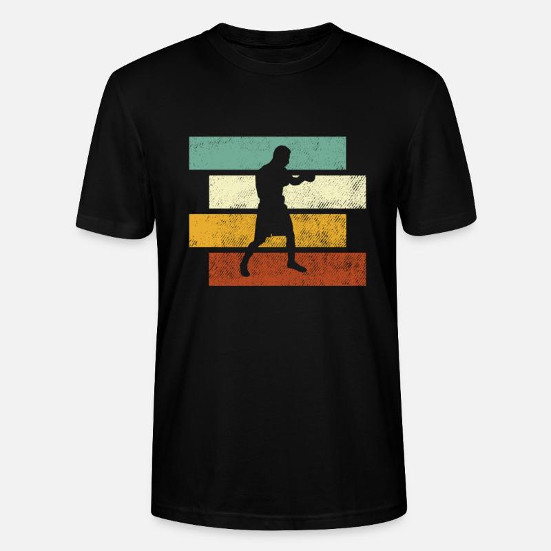 Boxen Retro - Stanley/Stella Unisex Bio-T-Shirt CRAFTER - Schwarz