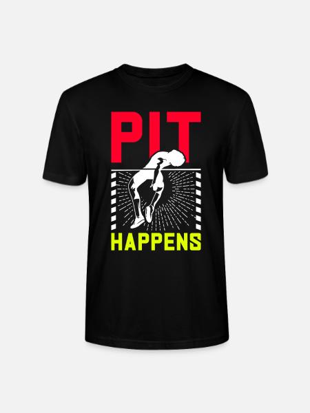 Pole vault Pole vaulter - Stanley/Stella CRAFTER Unisex Organic T-Shirt - black