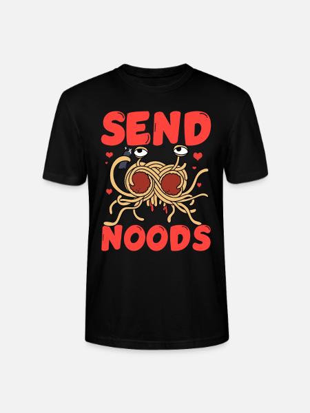 Flying Spaghetti Monster FSM Pastafarian - Stanley/Stella CRAFTER Unisex Organic T-Shirt - black