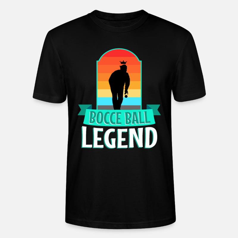Légende de la pétanque - T-shirt bio CRAFTER Stanley Stella Unisexe - noir