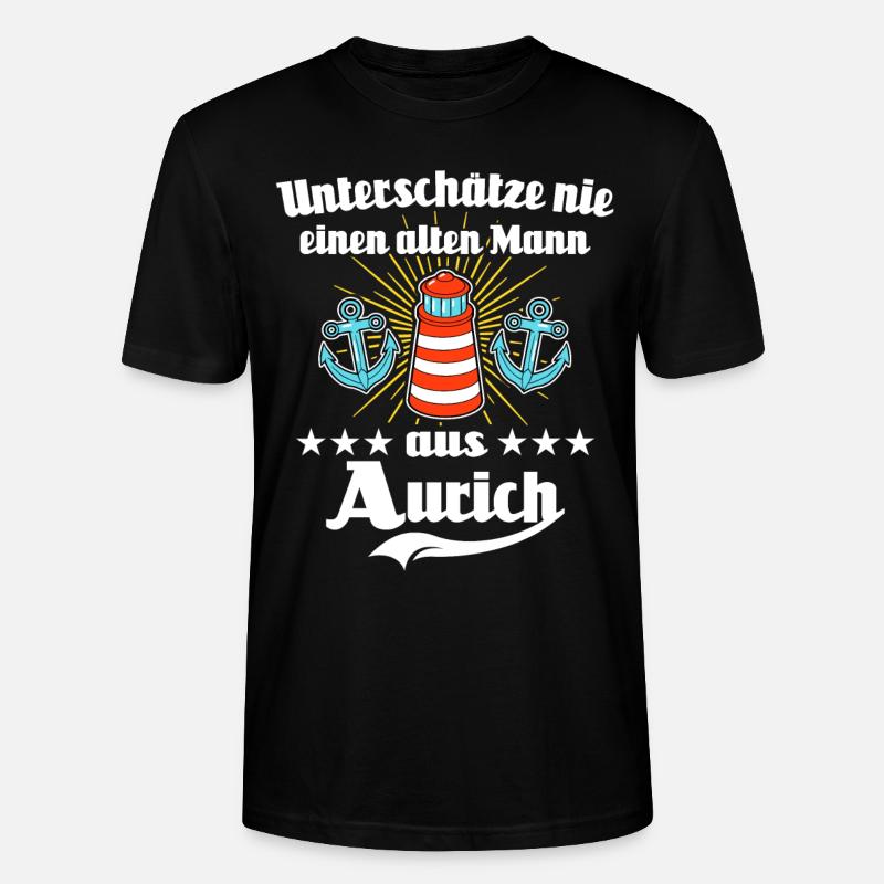 Aurich Mann Auricher Männer - Stanley/Stella Unisex Bio-T-Shirt CRAFTER - Schwarz