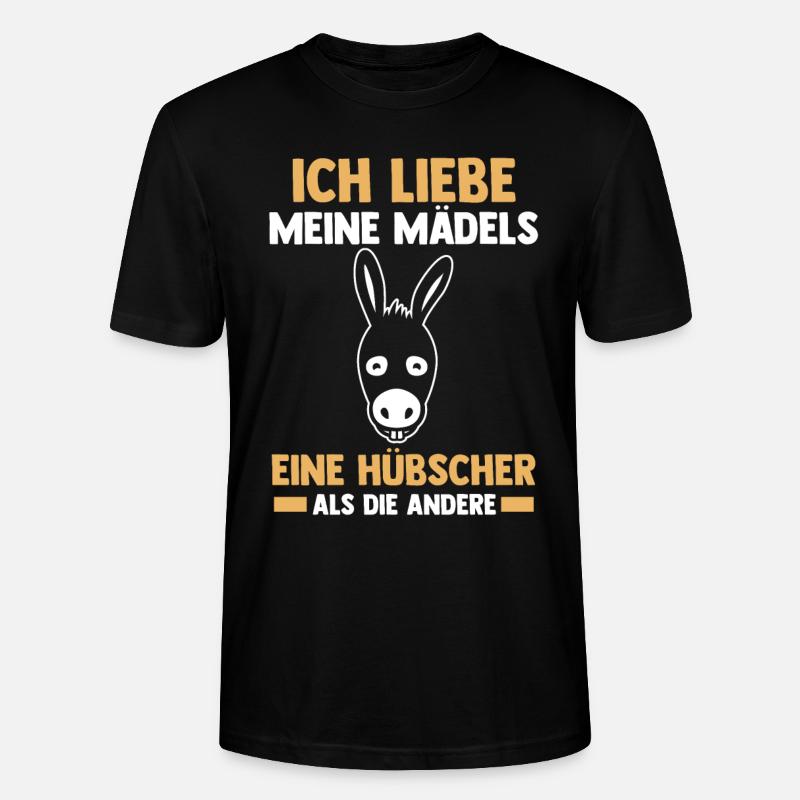 Esel - Stanley/Stella Unisex Bio-T-Shirt CRAFTER - Schwarz