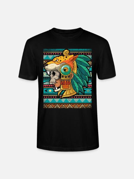 Mexican Aztec warrior Aztecs - Stanley/Stella CRAFTER Unisex Organic T-Shirt - black