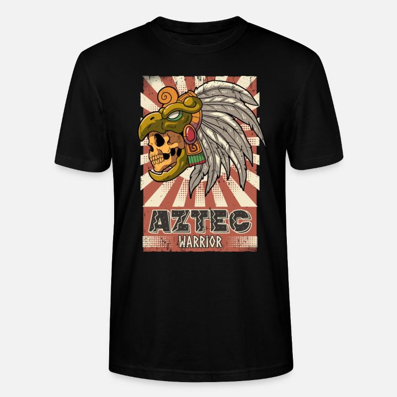 Mexikanischer Aztekenkrieger Azteken - Stanley/Stella Unisex Bio-T-Shirt CRAFTER - Schwarz