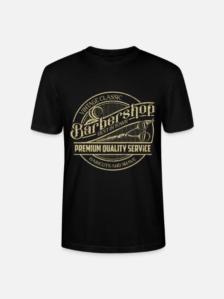 Barber Friseur Friseuse Geschenk - Stanley/Stella Unisex Bio-T-Shirt CRAFTER - Schwarz