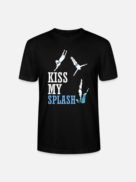 Diving Jumper Funny - Stanley/Stella CRAFTER Unisex Organic T-Shirt - black