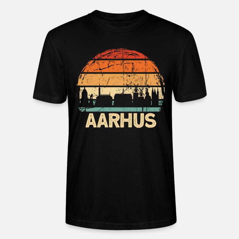 Aarhus - Stanley/Stella Unisex Bio-T-Shirt CRAFTER - Schwarz