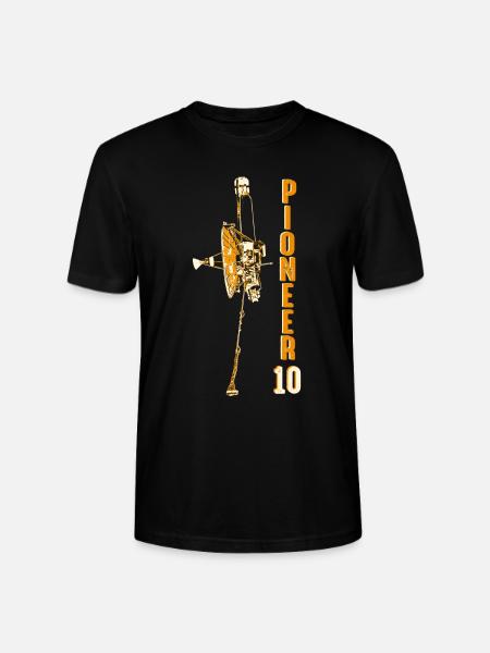 Pioneer 10 spacecraft - Stanley/Stella CRAFTER Unisex Organic T-Shirt - black