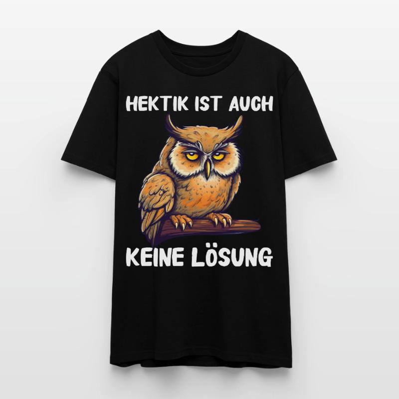 Nachteule Eule Eulen Vogel Stanley/Stella Unisex Bio-T-Shirt CRAFTER