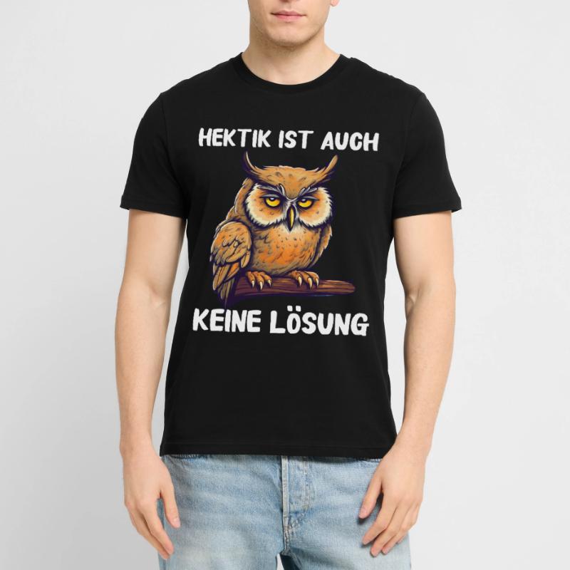 Nachteule Eule Eulen Vogel Stanley/Stella Unisex Bio-T-Shirt CRAFTER