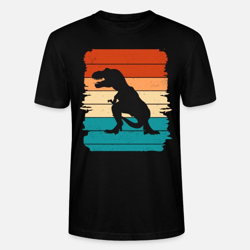 T Rex - Stanley/Stella Unisex Bio-T-Shirt CRAFTER - Schwarz