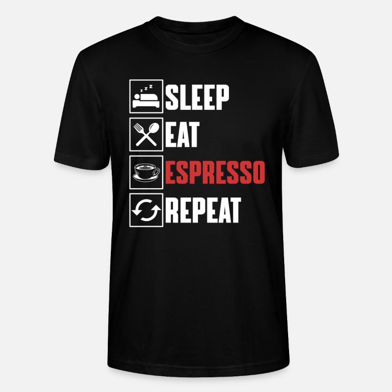 Espresso - Stanley/Stella Unisex Bio-T-Shirt CRAFTER - Schwarz