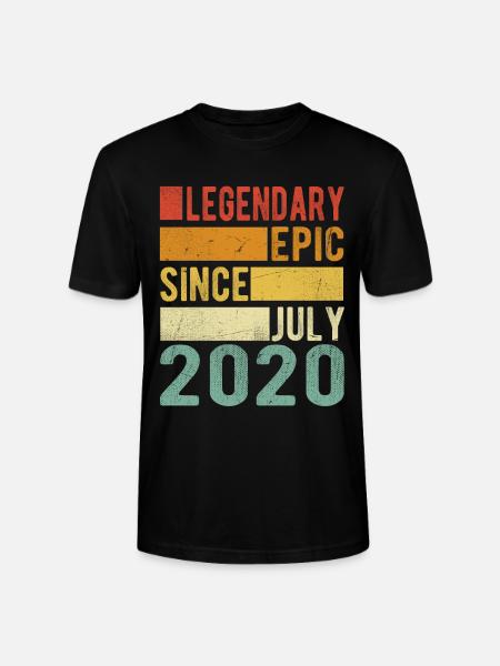 Birthday July 2020 Legendary Epic - Stanley/Stella CRAFTER Unisex Organic T-Shirt - black