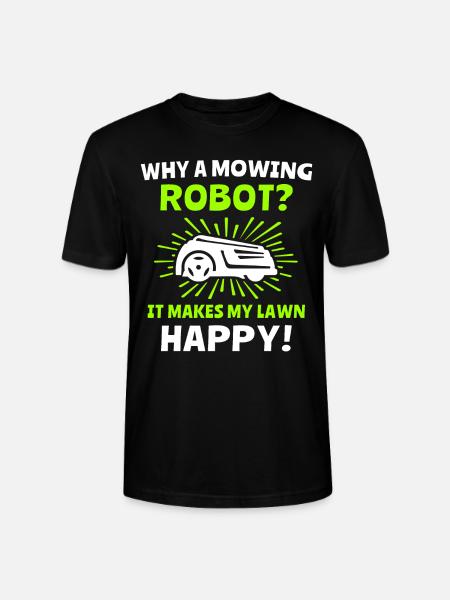 Rasenmähroboter Mähroboter - Stanley/Stella Unisex Bio-T-Shirt CRAFTER - Schwarz