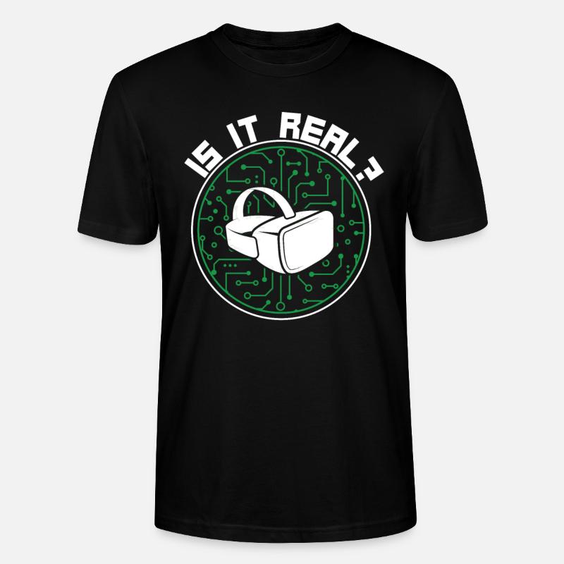 Virtual Reality VR Gift - Stanley/Stella CRAFTER Unisex Organic T-Shirt - black