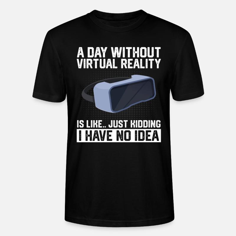 Virtual Reality VR Geschenk - Stanley/Stella Unisex Bio-T-Shirt CRAFTER - Schwarz