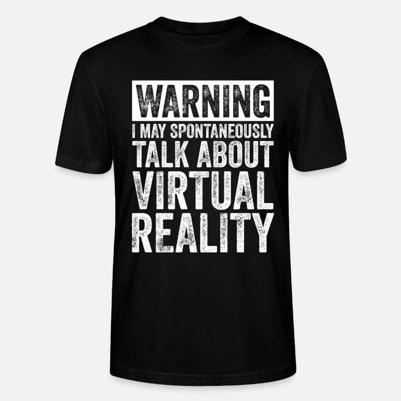 Virtual Reality VR Gift - Stanley/Stella CRAFTER Unisex Organic T-Shirt - black