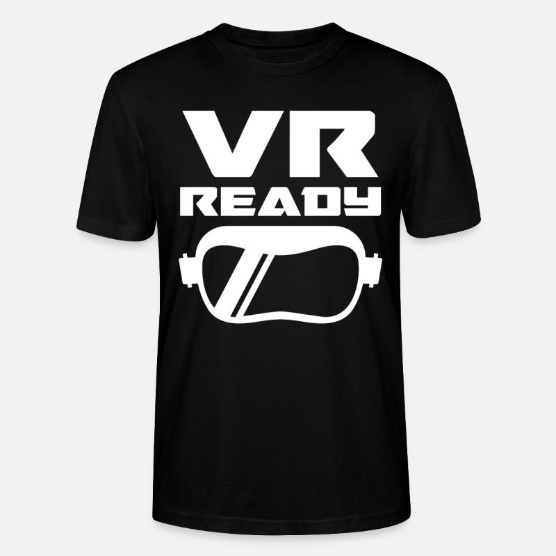 Virtual Reality VR Gift - Stanley/Stella CRAFTER Unisex Organic T-Shirt - black