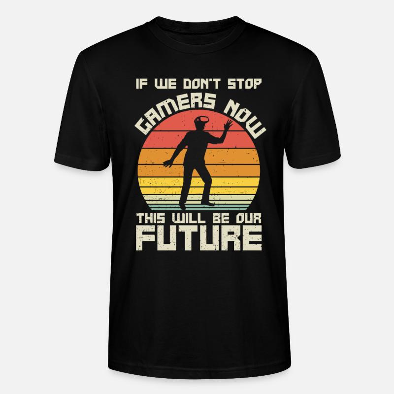 Virtual Reality VR Geschenk - Stanley/Stella Unisex Bio-T-Shirt CRAFTER - Schwarz